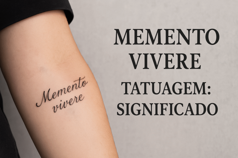 Memento Vivere Tatuagem: Significado